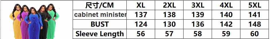 Plus Size Autumn Women's Zipper Round Neck Long Sleeve Pleated Dress 16