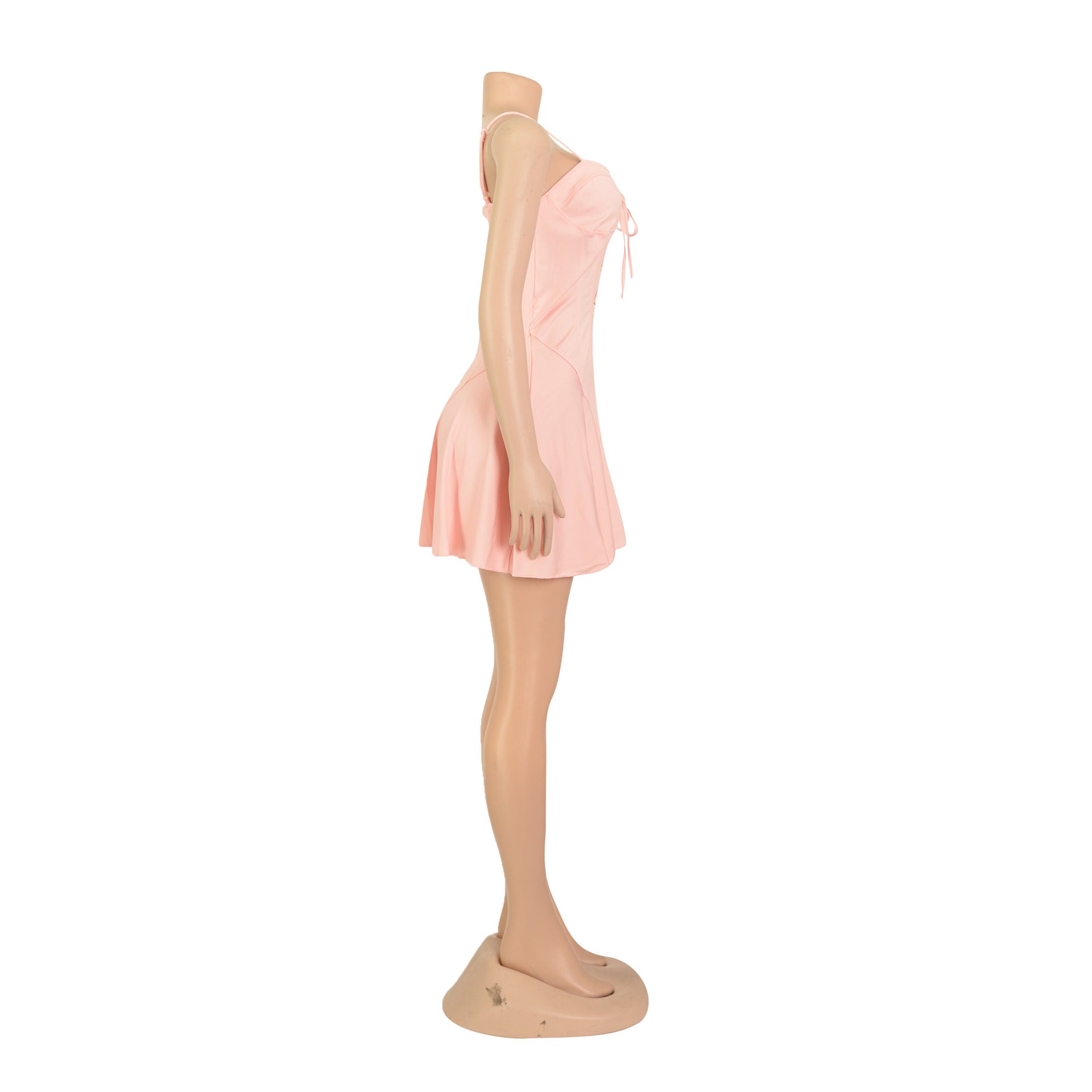 Women's Summer Strap Lace-Up Short Dress 17