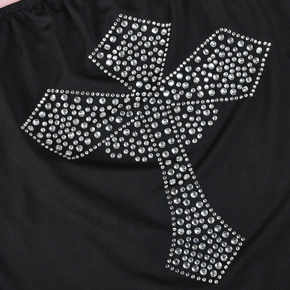 Women Summer Backless Sleeveless Beaded Strapless Dress 11