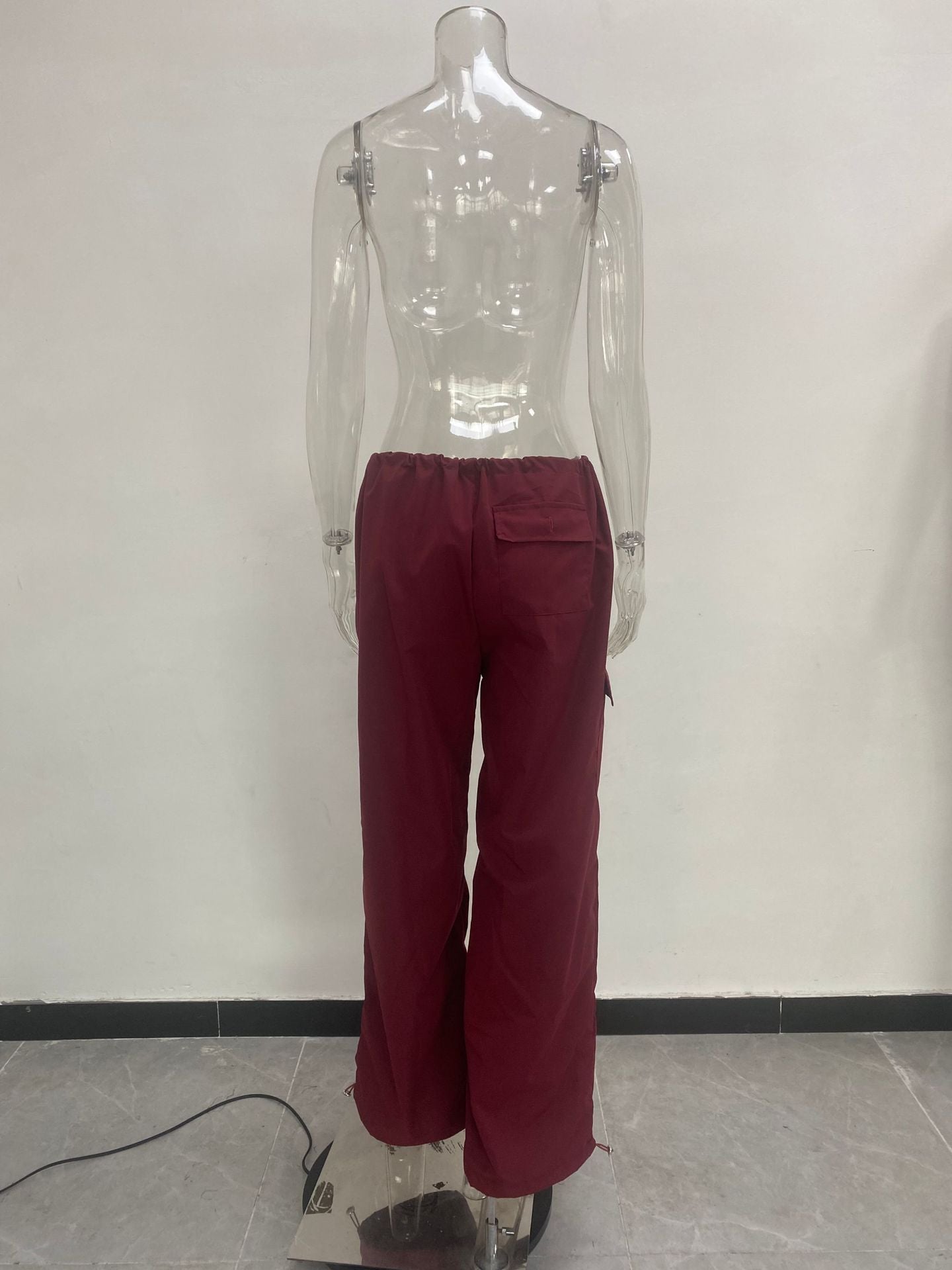 Street Loose Cargo Pants Autumn Fashion Casual Low Waist Plus Size Slim Fit Trousers 27