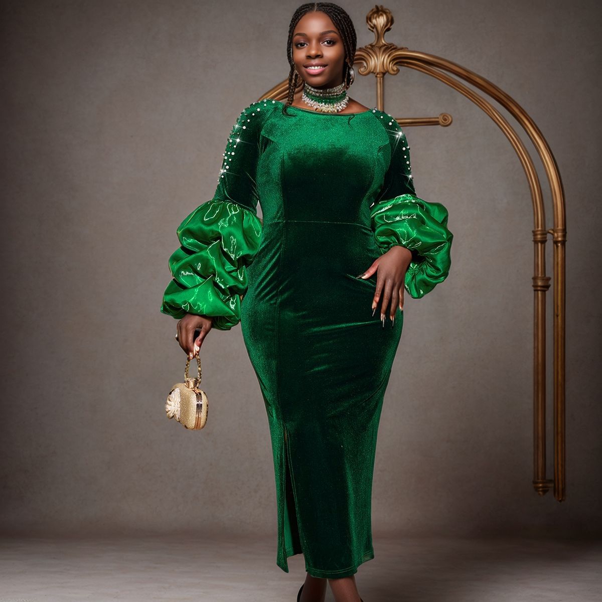 Women Beaded Party Dress