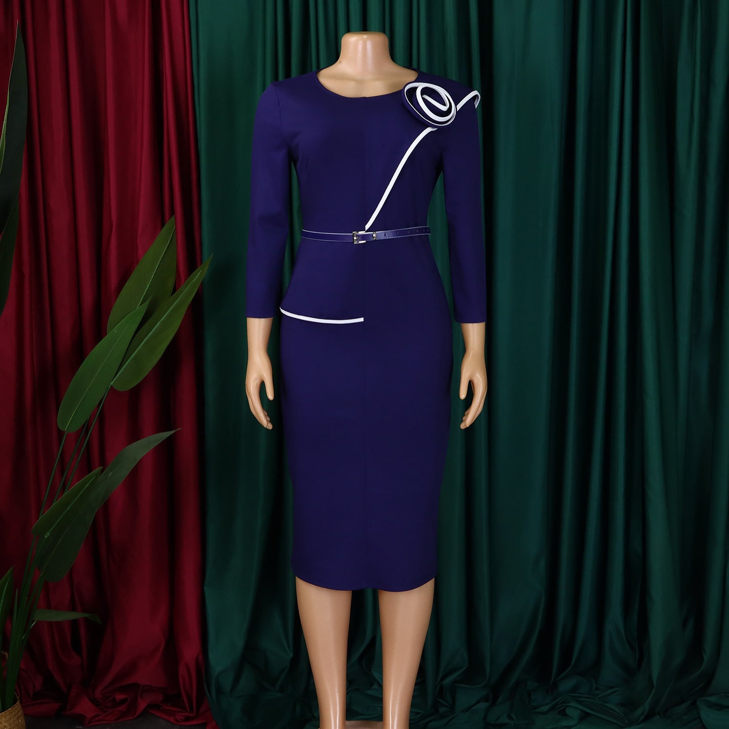 African Elegance Career Bodycon Dress 7