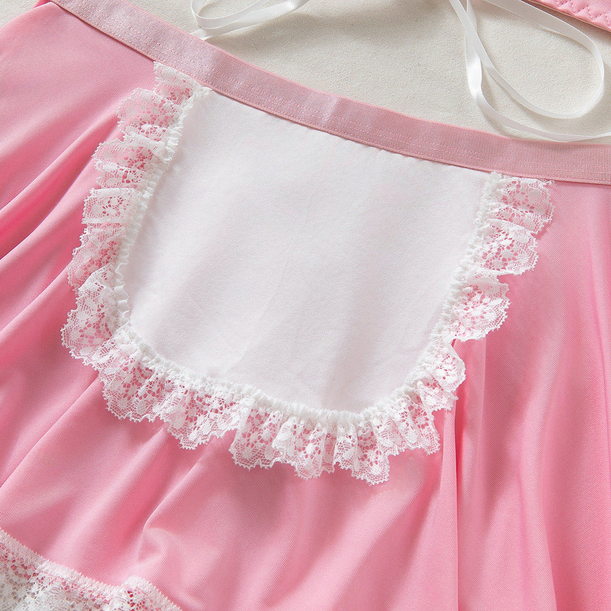 Women lace-up maid Pu-Leather cosplay uniform Sexy lingerie set 42