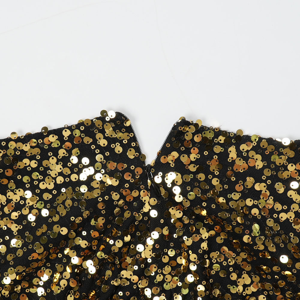 Plus-size African Women elegant sequin dress Dresses 19