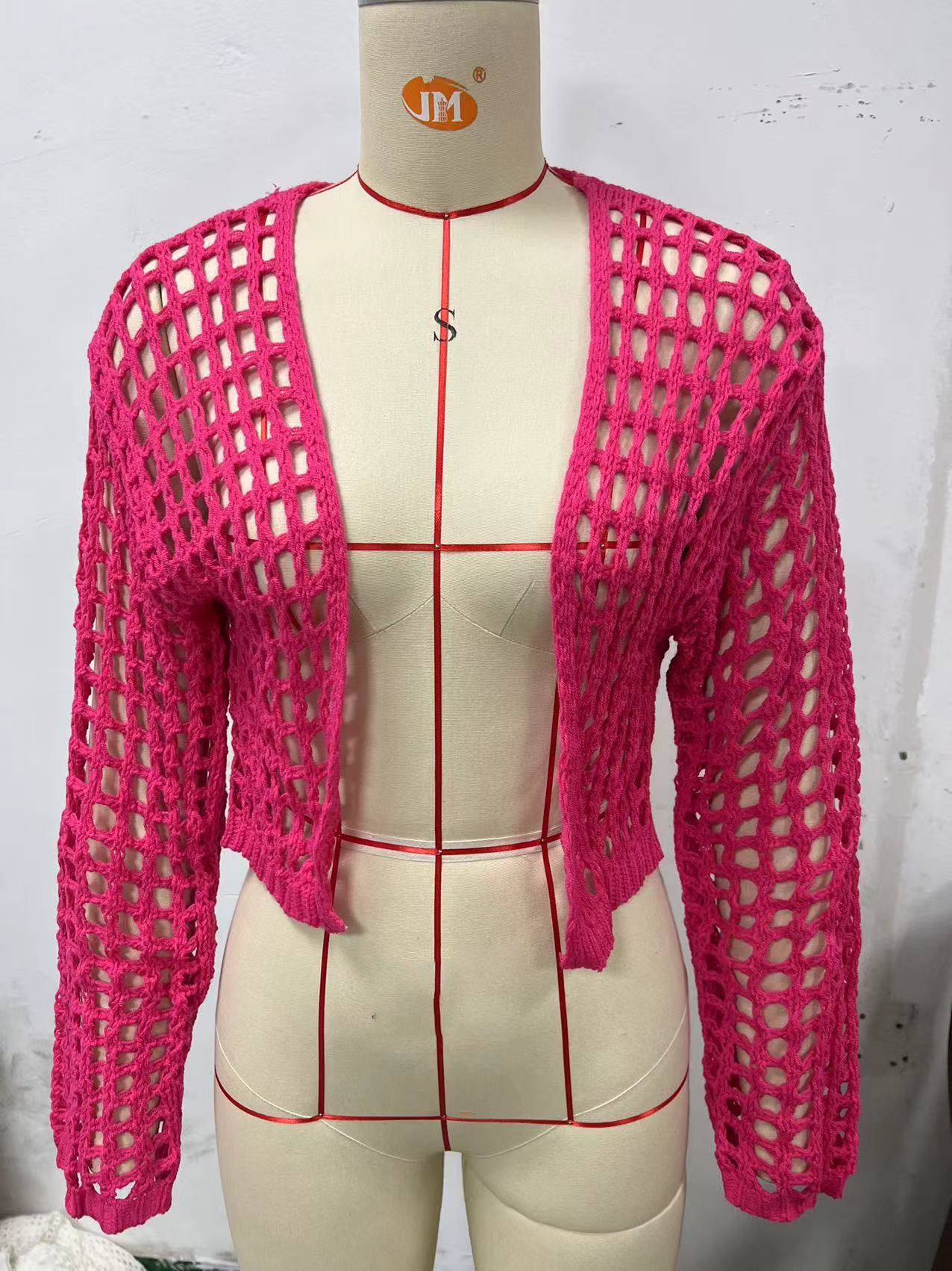 Hollow Fashion Sexy Knitting Women Cardigan 6