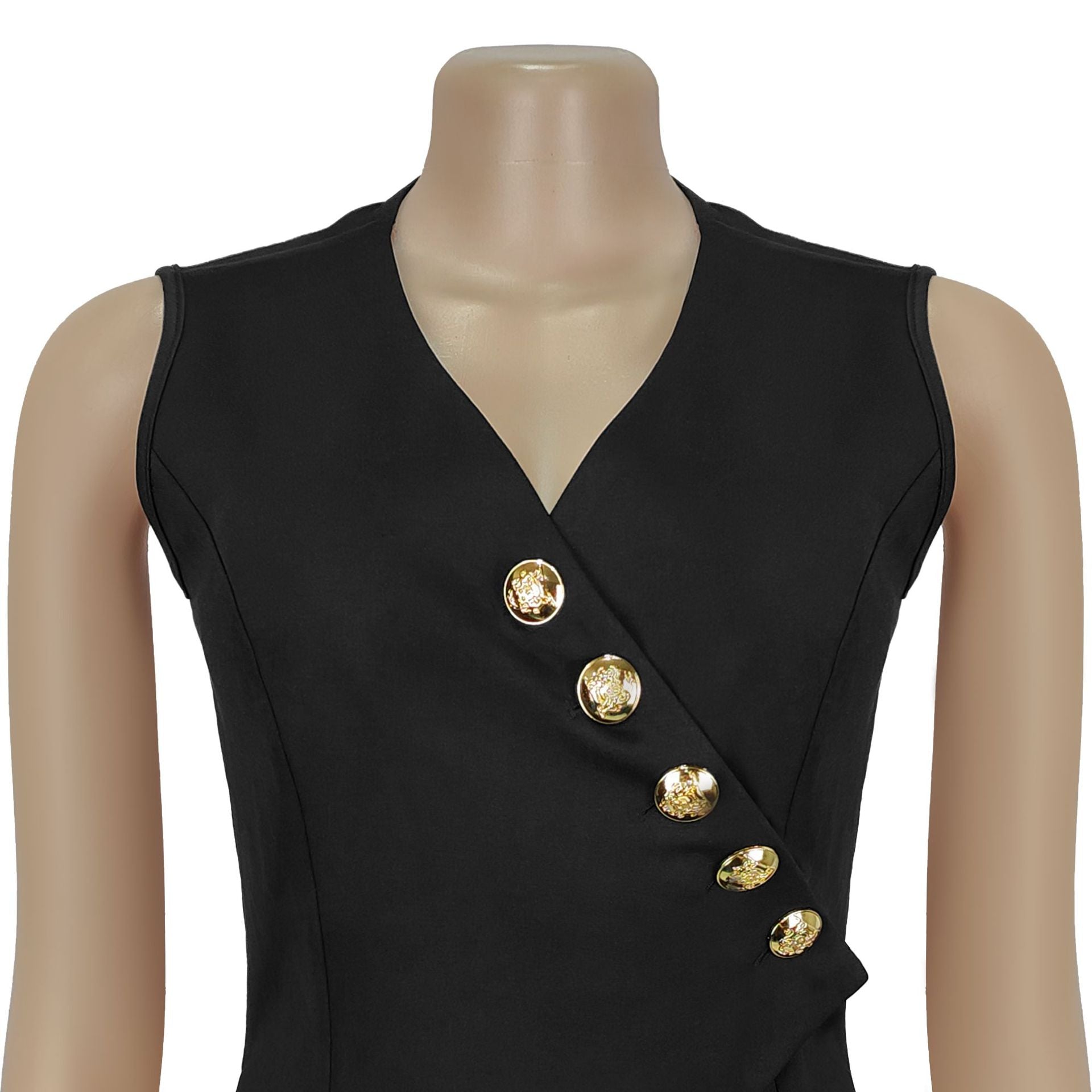 Women Casual Sleeveless V-Neck Top and Pants Two-Piece Set 15