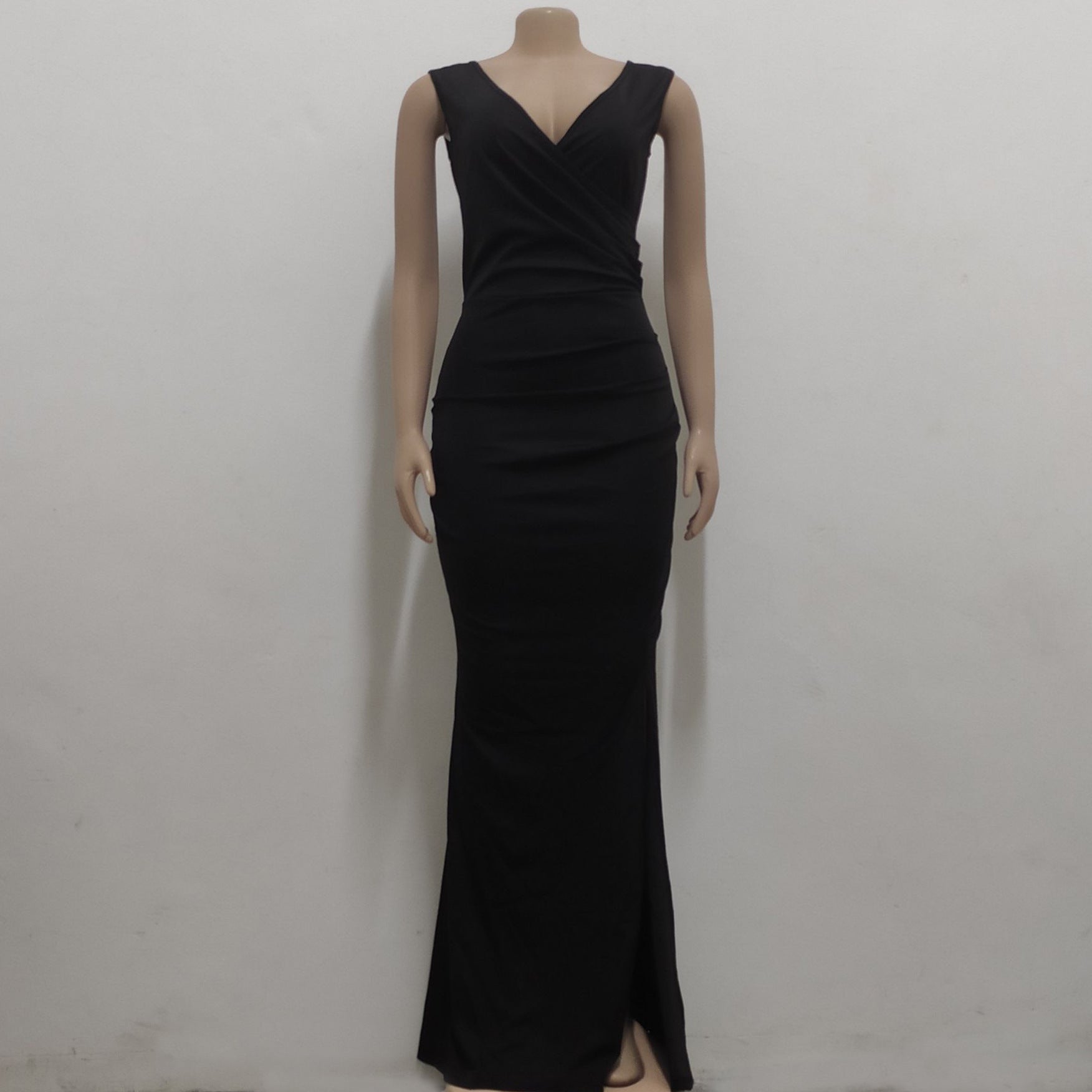 Sexy V Neck Slit Dress 13