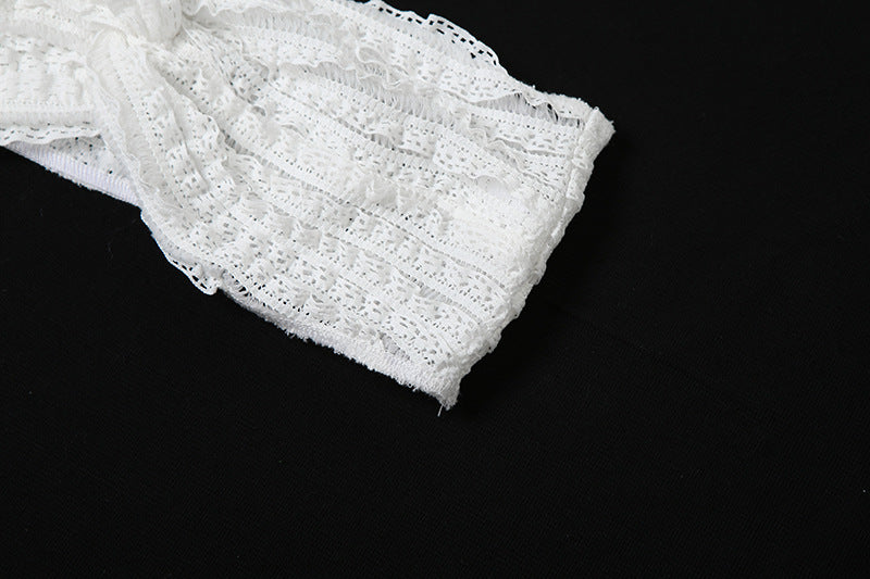 Autumn women's sexy Strapless top high waist slim long skirt two piece set for women 13