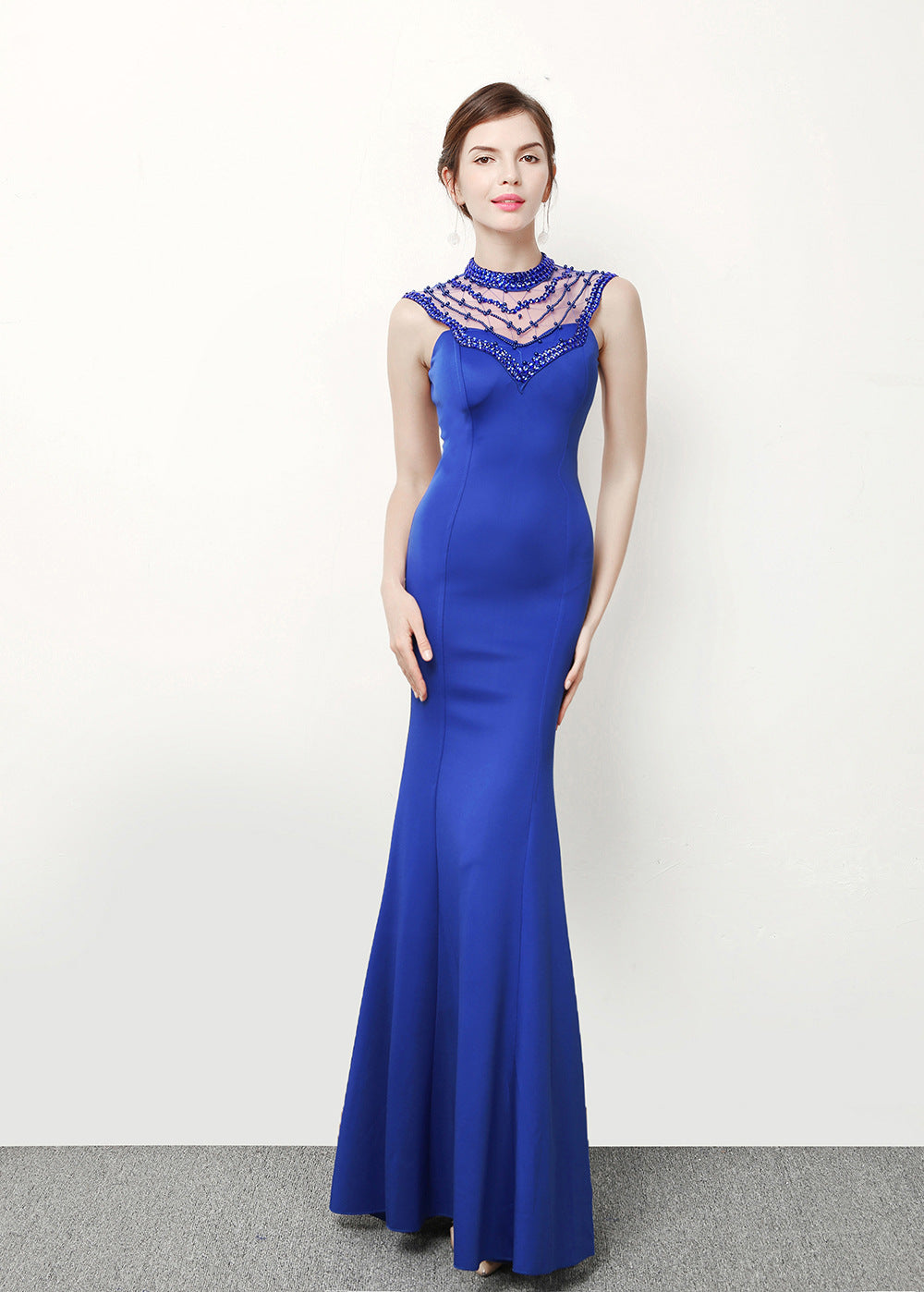 Women Formal Party Mermaid Black Evening Dress 5