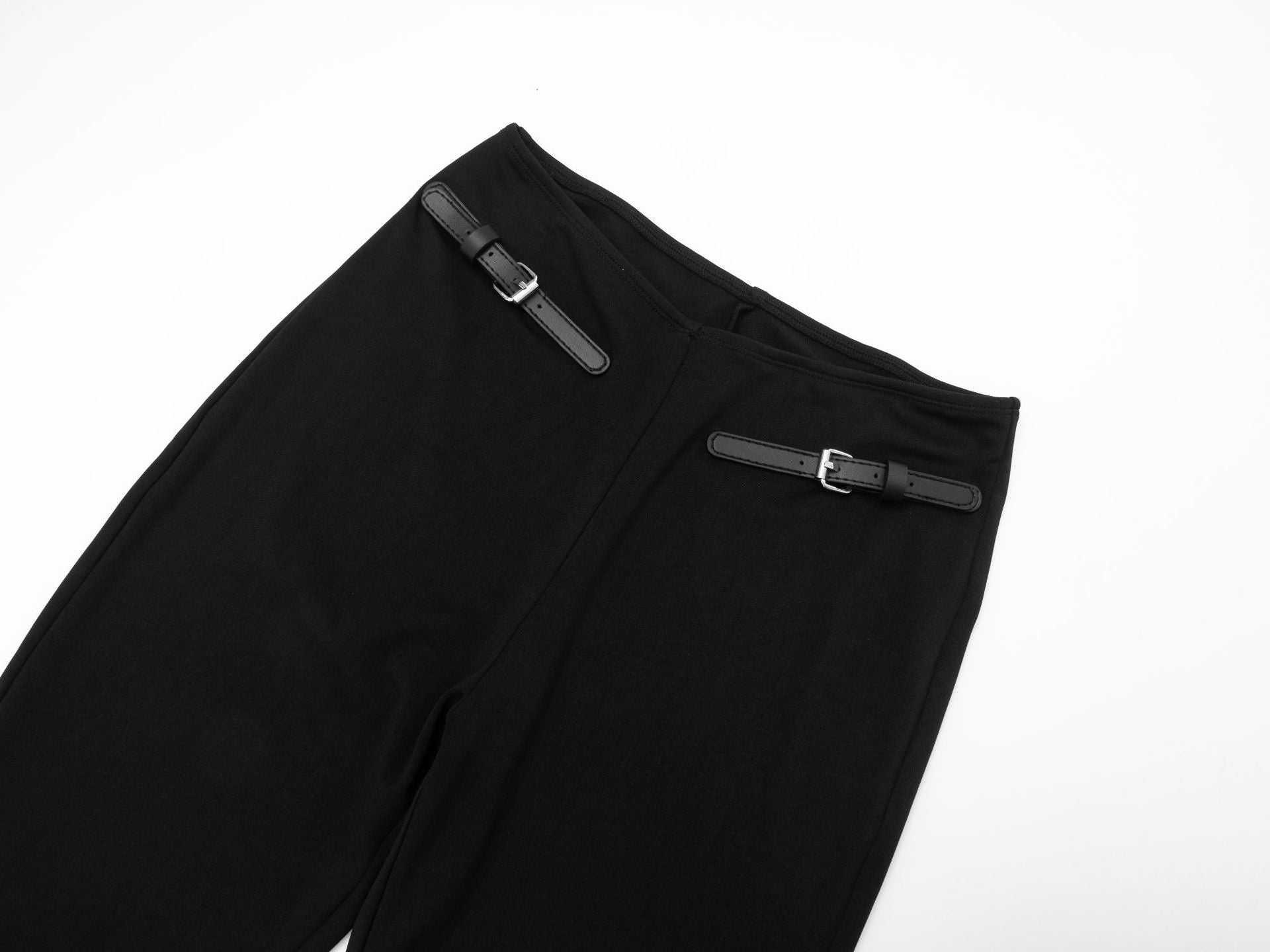 Women's Spring Summer Low-Rise Solid Slim Fitted 7/8 Casual Pants 16