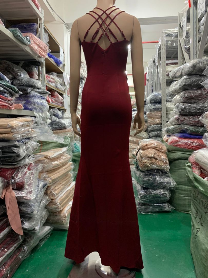 Formal Party Evening Dress Fashion Elegant Long Sexy Straps Slim Mermaid Cocktail Prom Dress 34