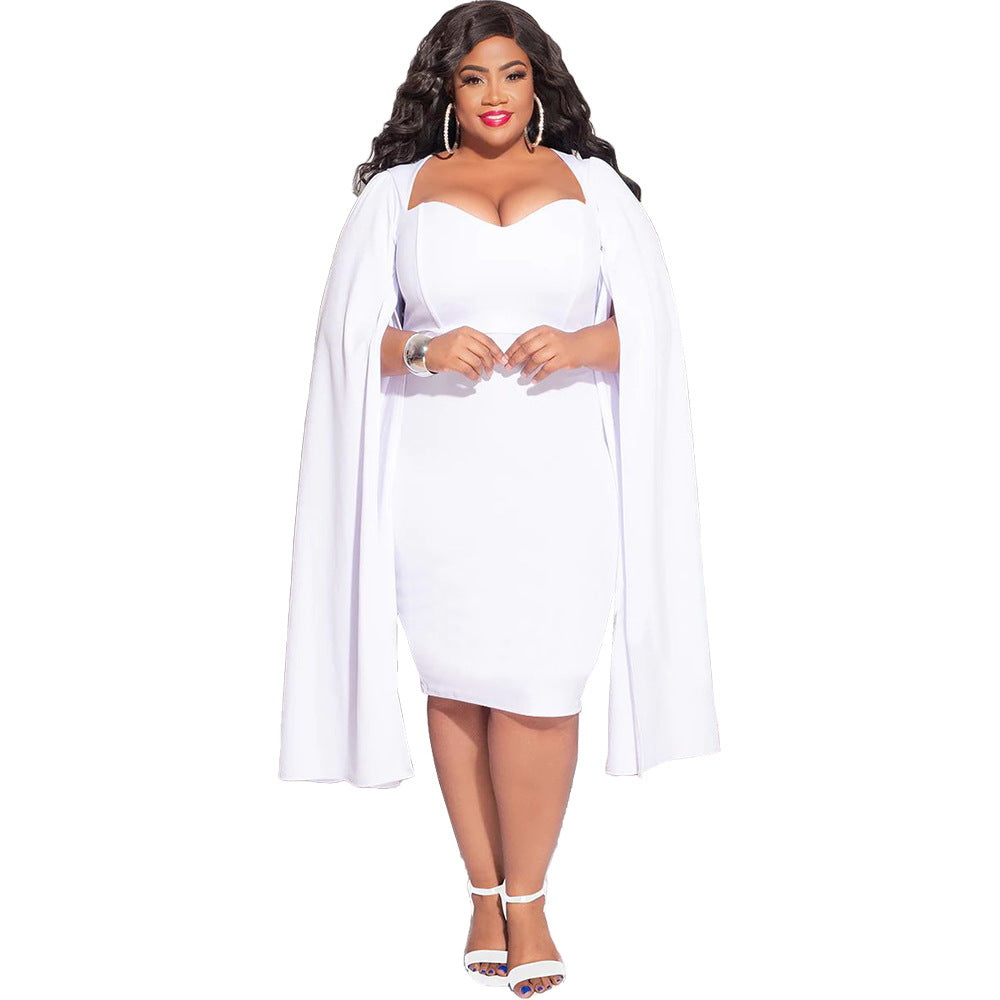 Plus Size Women'S Fall Winter Fashion Chic Bodycon Dress 9