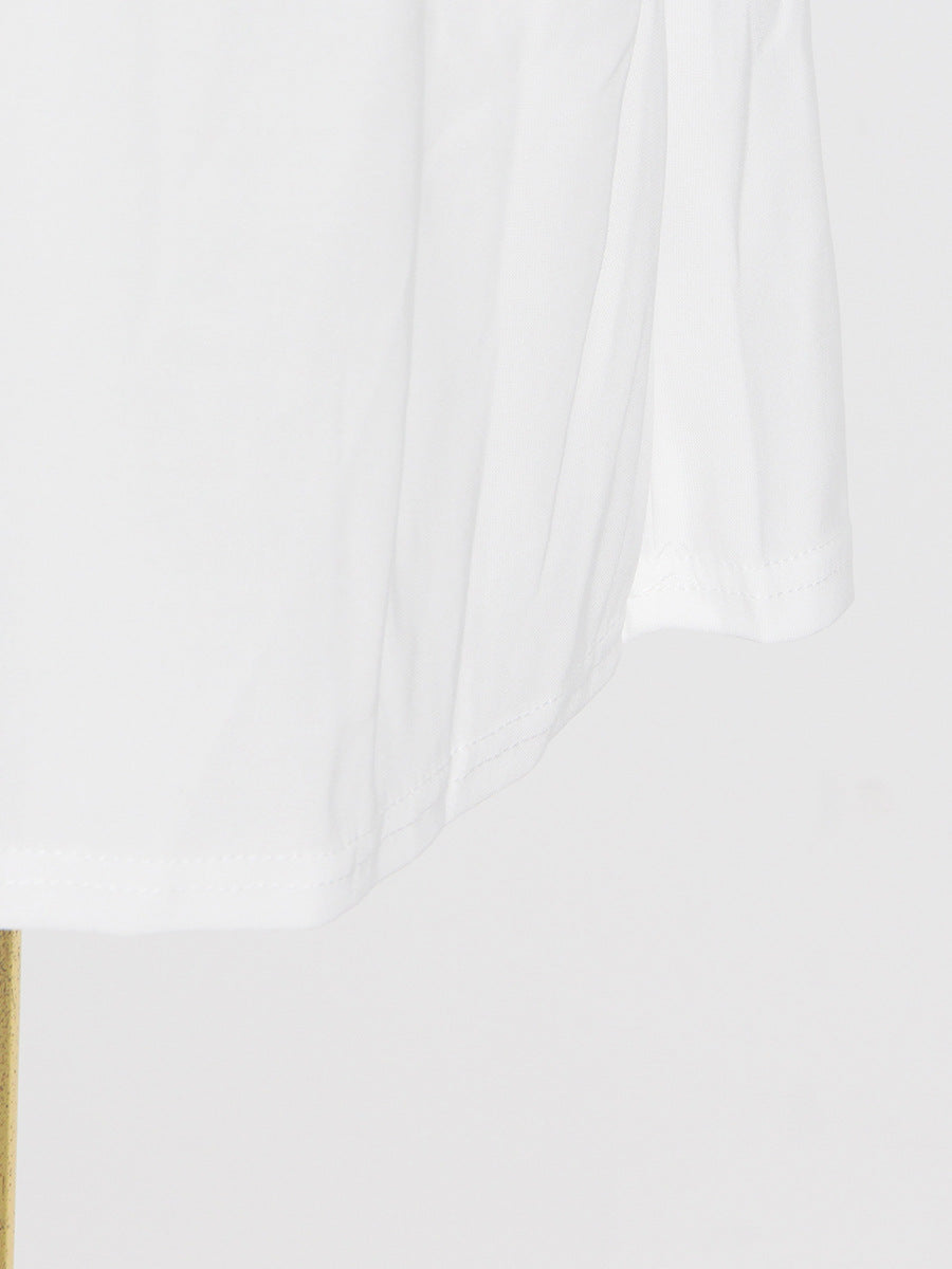 Fashion Two-Piece Spring Round Neck Sleeveless Slim Waist Irregular Two Piece Set 33