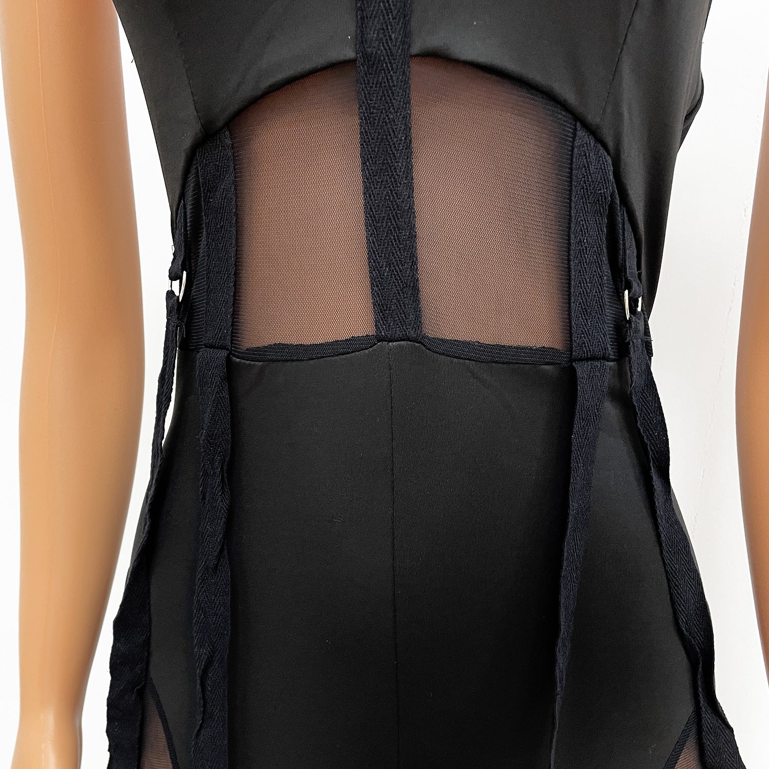 Women Mesh See-Through Sexy Suspender Jumpsuit 26
