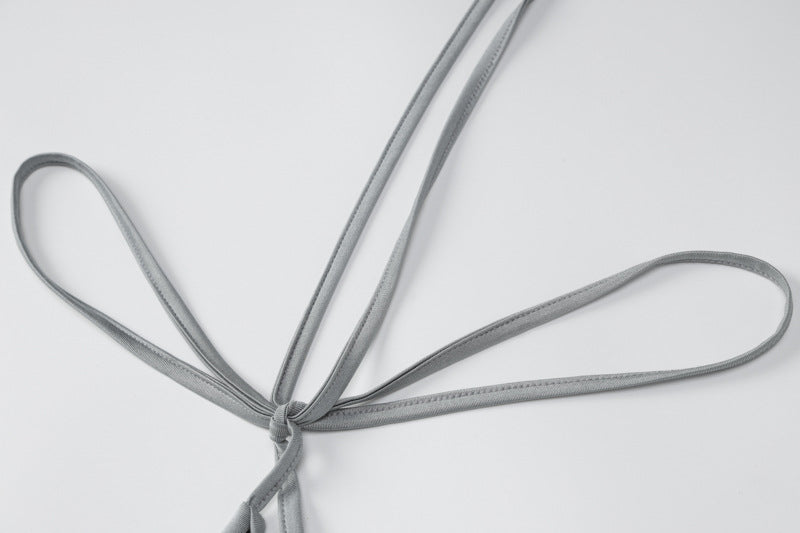 Summer Fashion Chic Sexy V-Neck Halter Neck Low Back Slim Sleeveless Dress 14