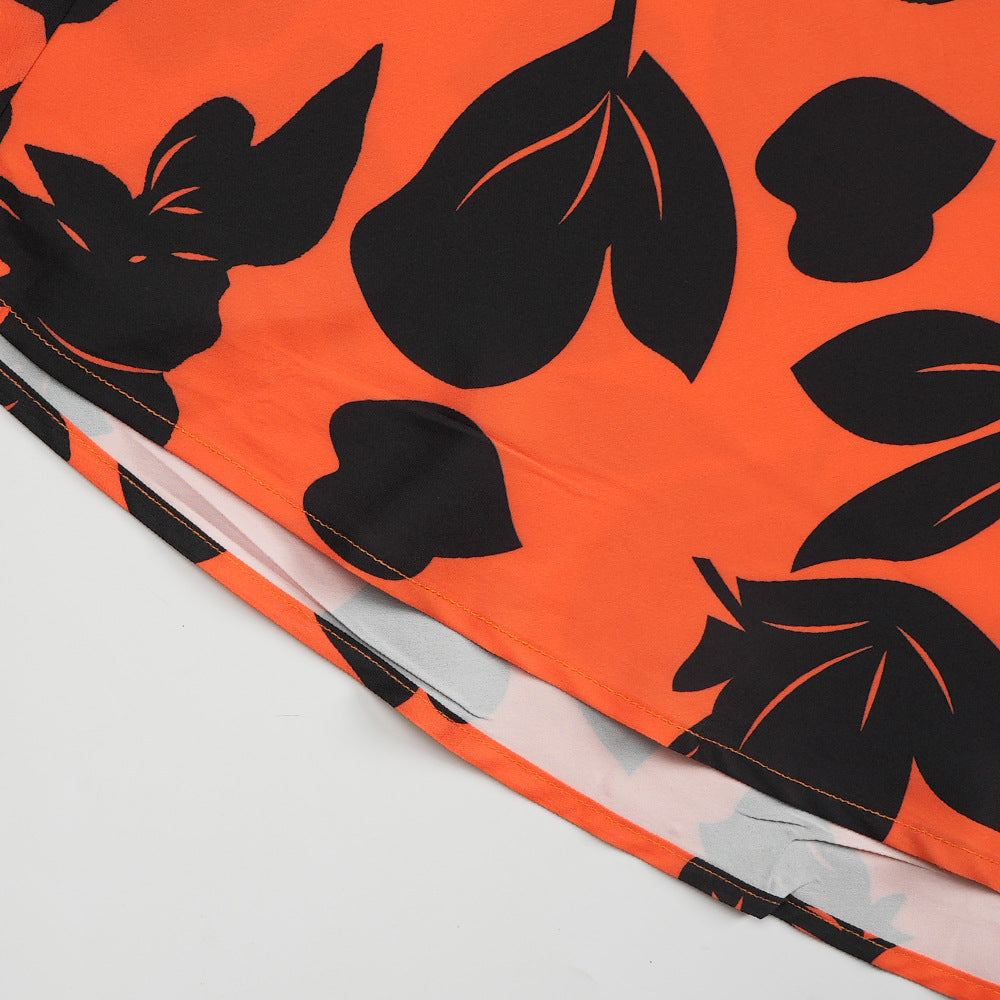 Print Shirt Plus Size A-Line Dress African Women's Wear 19