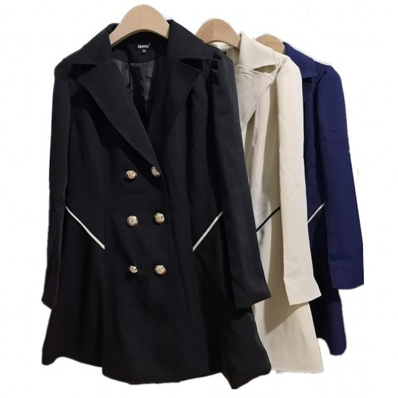 Women's Spring And Autumn Slim Fit Career Jacket Plus Size Women's Coat 14