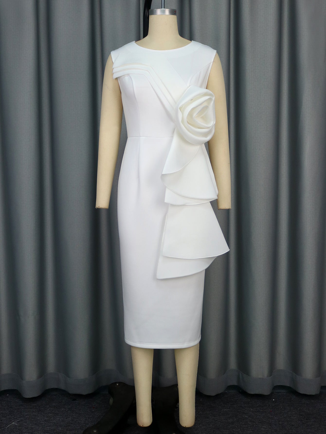 Floral White Dress Bridesmaid & Party Formal Wear 6