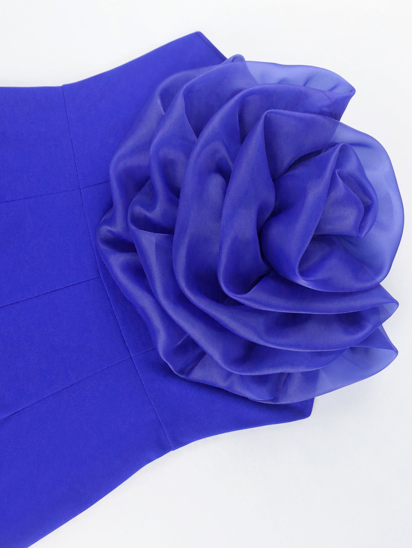 Women Sleeveless Strapless Mesh Flower Jumpsuits 7