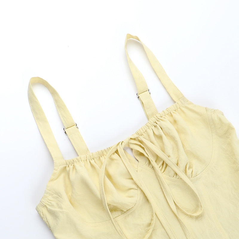 Women Sexy Summer Patchwork Lace-up Dress 11