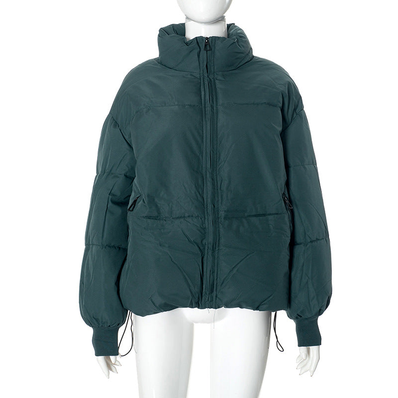 Women long-sleeved high collar zipper warm winter Padding Jacket 23