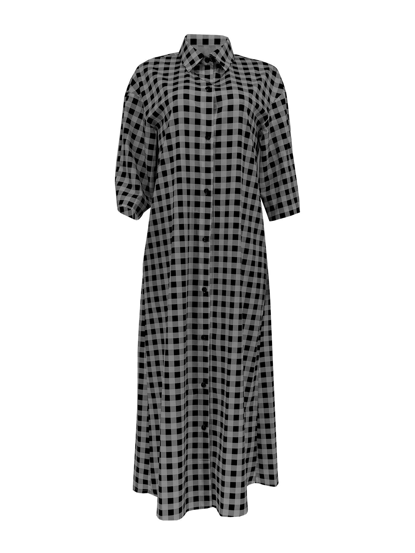 Women's Summer Fashion Casual Holidays Plaid Shirt 25