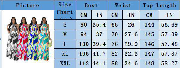 Women Halter Neck Backless Pleated Print Sleeveless Dress 14