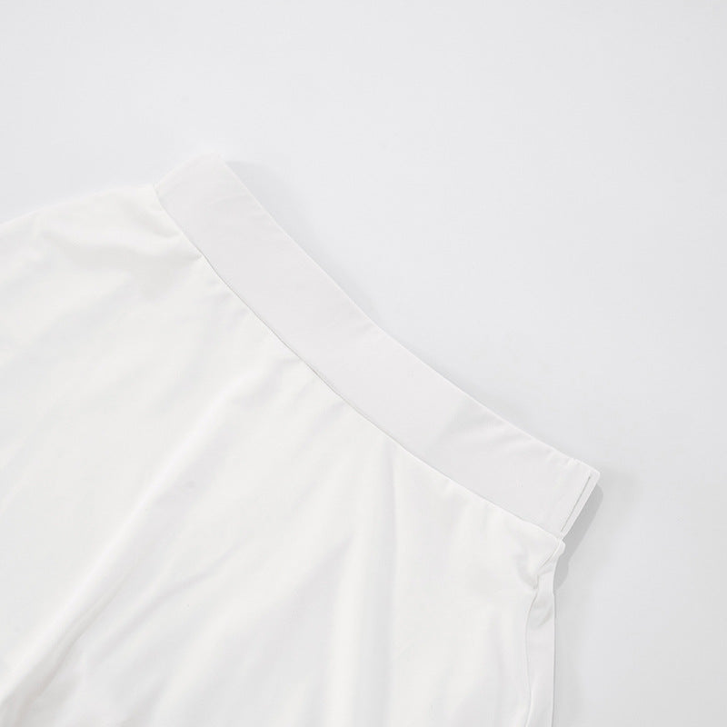 Women's Stand Collar Long Sleeve Slim-Fit Zip-Up Cropped Top & Short Skirt Two-Piece Set 25