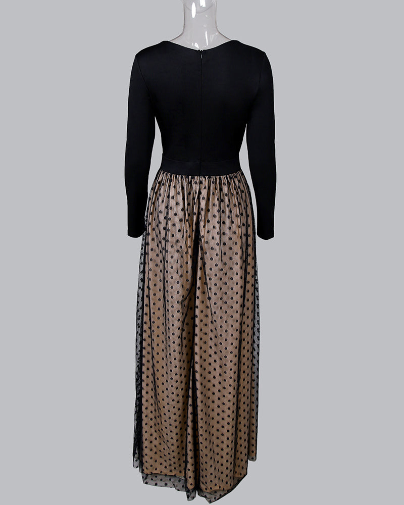 Fashion Women's Long Sleeve Deep V-Neck Bodycon Dress 5