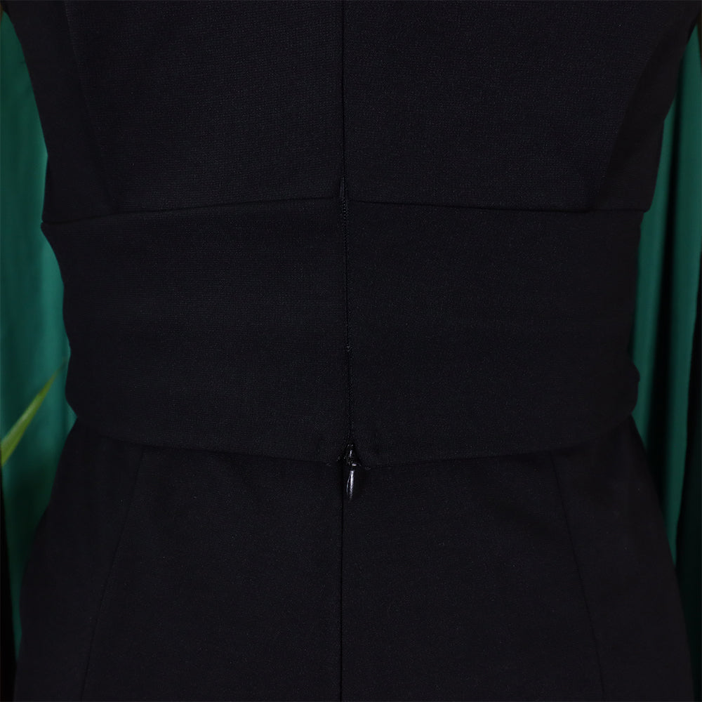 Plus Size African Women V-neck Top and Wide Leg Pants Two-piece Set 32