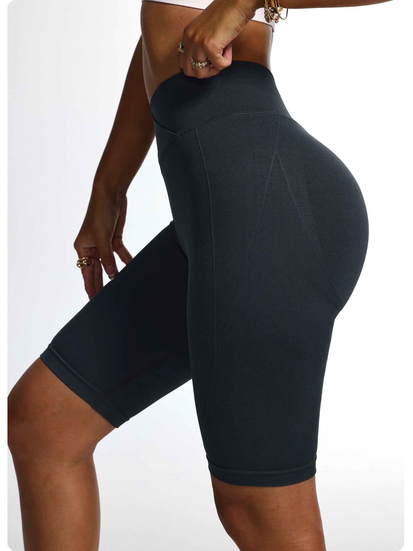 High-Waist Butt-Lifting Yoga Pants Workout Running Shorts 7