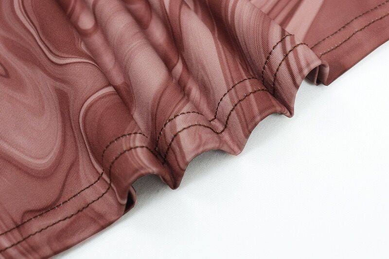 Women Fall Long Sleeve Printed Round Neck Maxi Dress 17