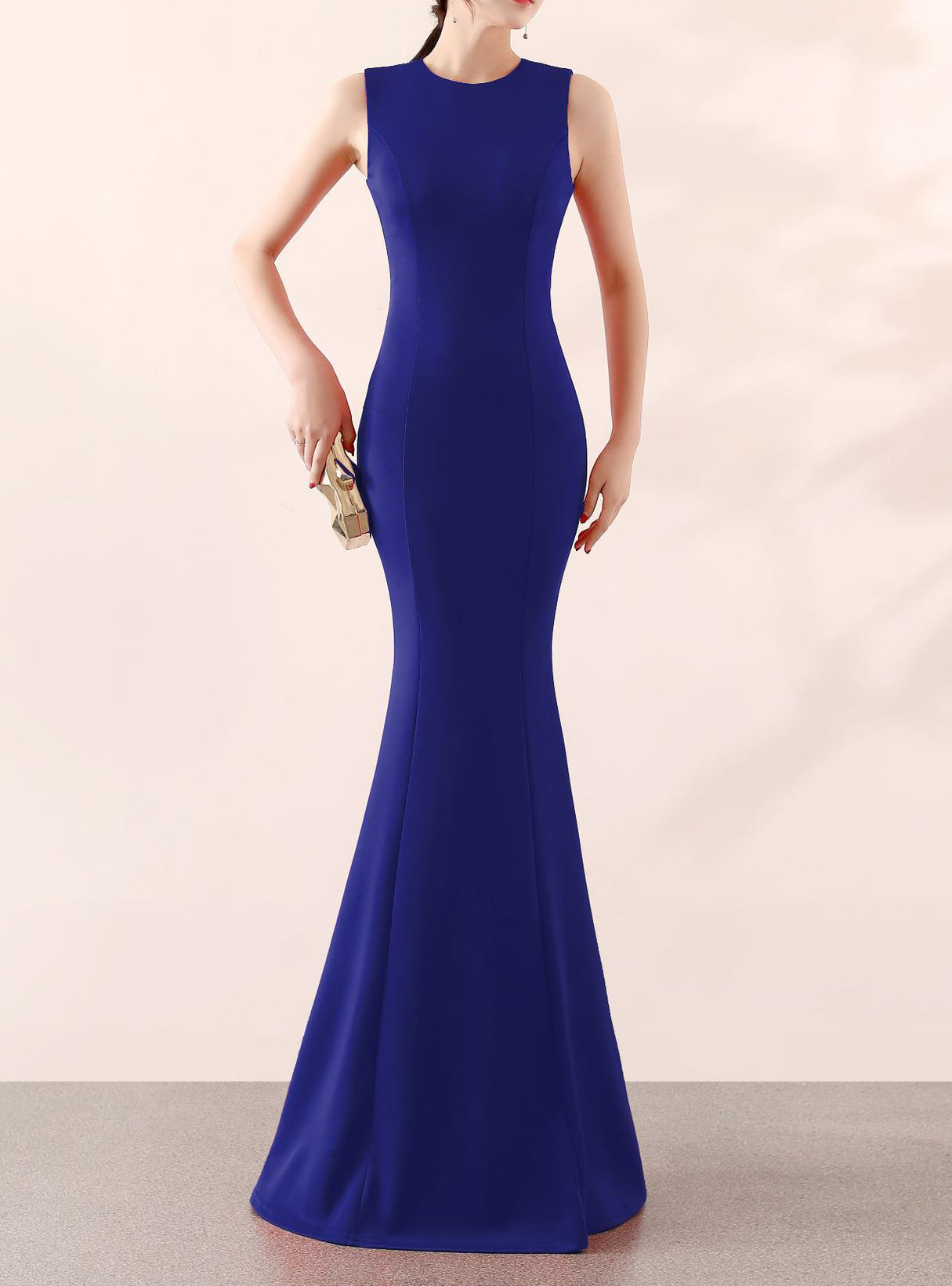 Bridal Wedding Long Formal Party Elegant Fishtail Engagement Evening Dress 5