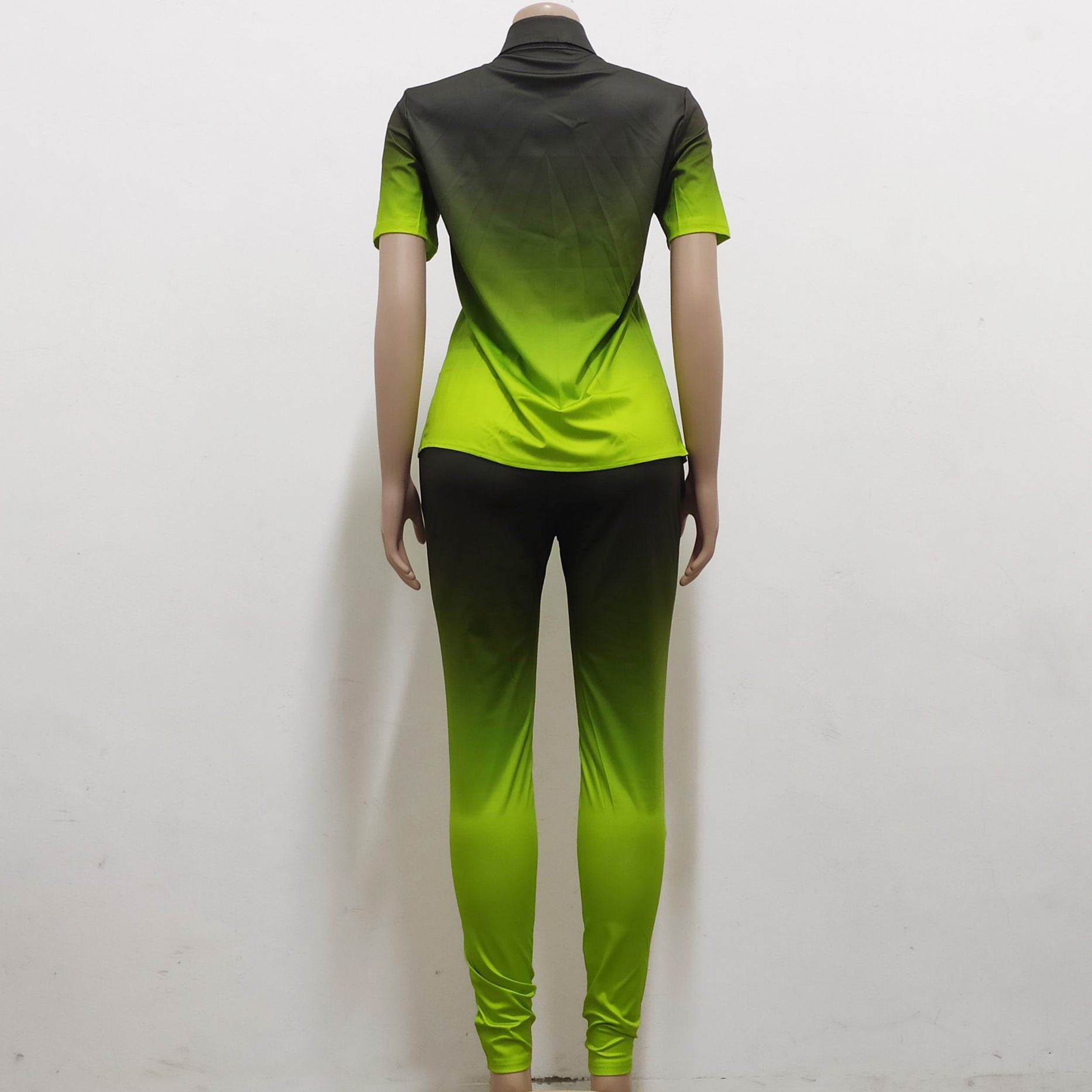 Women sexy gradient Top and Pant two-piece set 12