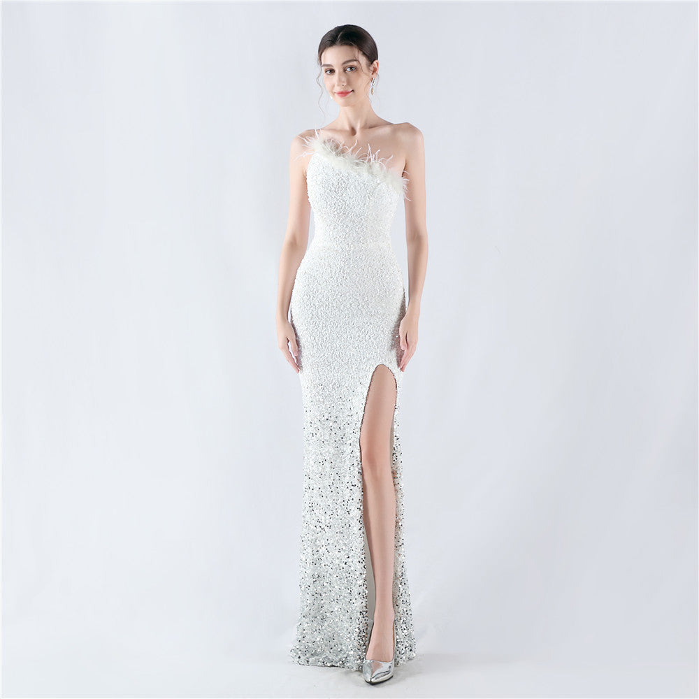 Plus Size Women Sequin Formal Party Maxi Evening Dress 15