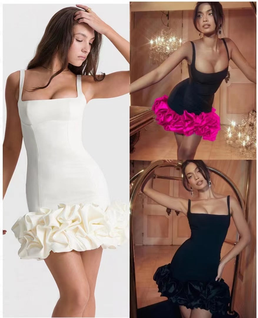 Women Sexy Suspender Backless Dress 5