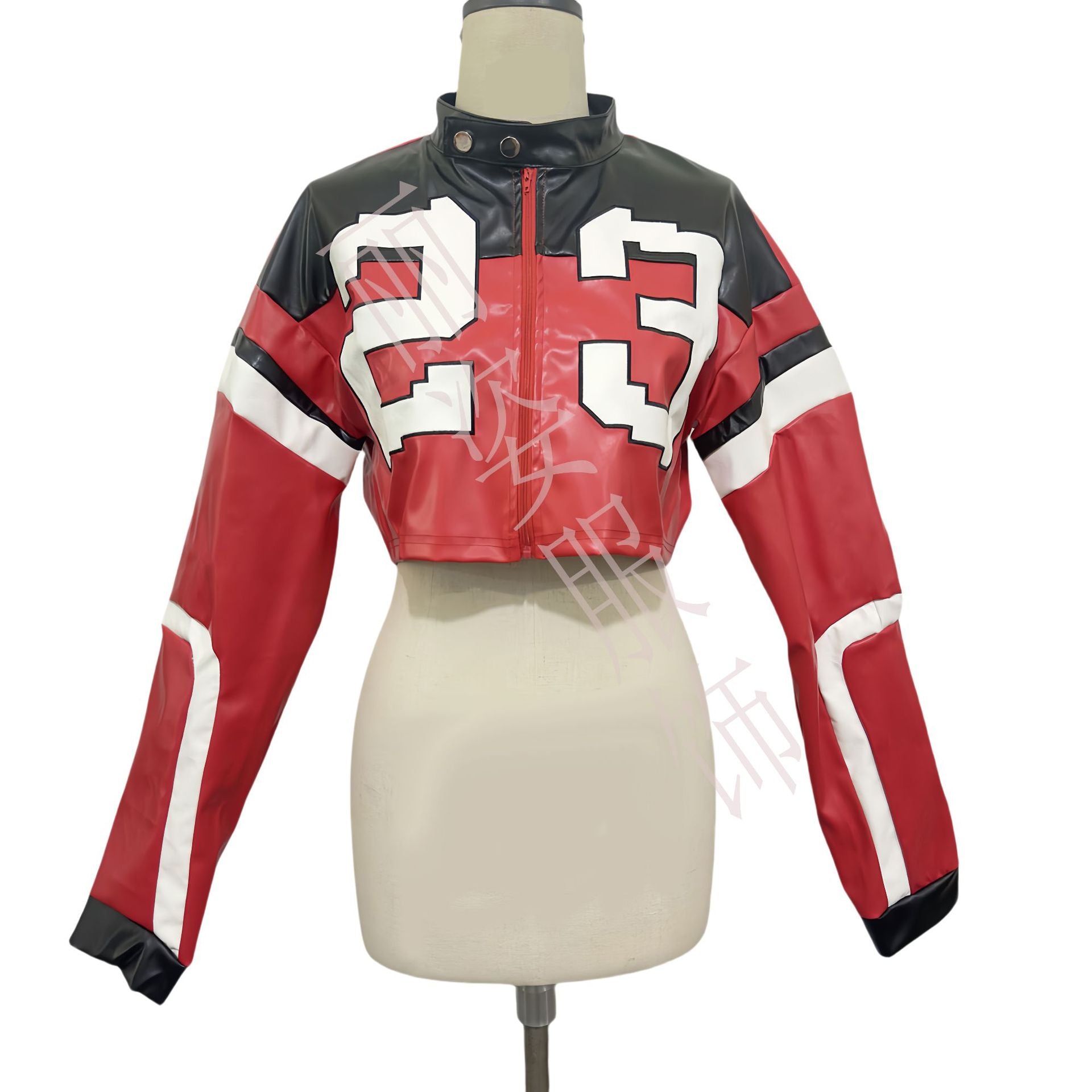 Autumn Winter Women's Long Sleeve Fashion Zipper Slim Motorcycle Jacket 10