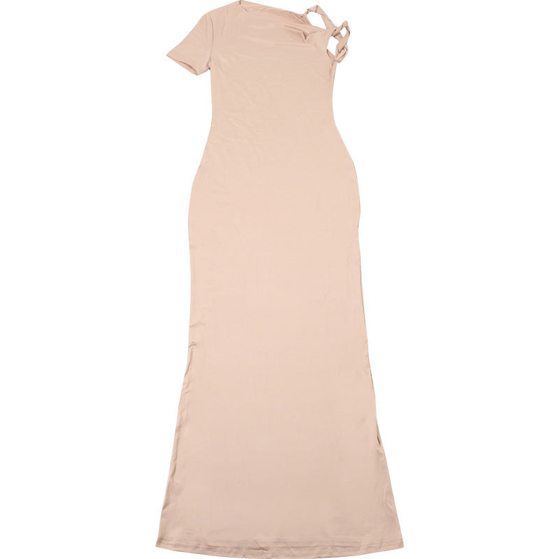 Women Summer Slash Shoulder Dress 44