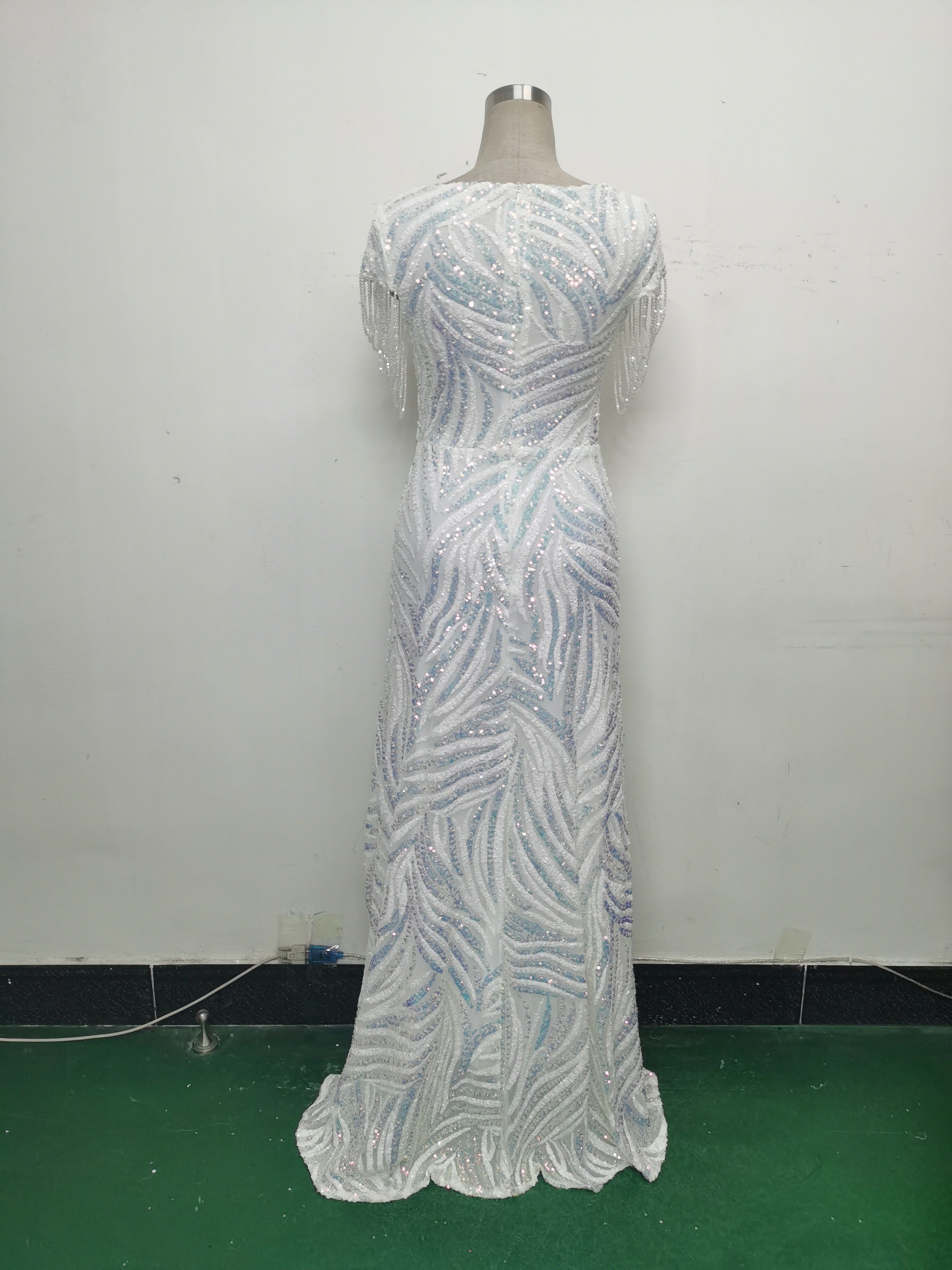 Plus Size Women Sequin Formal Party Evening Dress 27