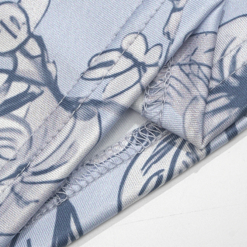 Women Spring Holidays Print Suspender Dress 13