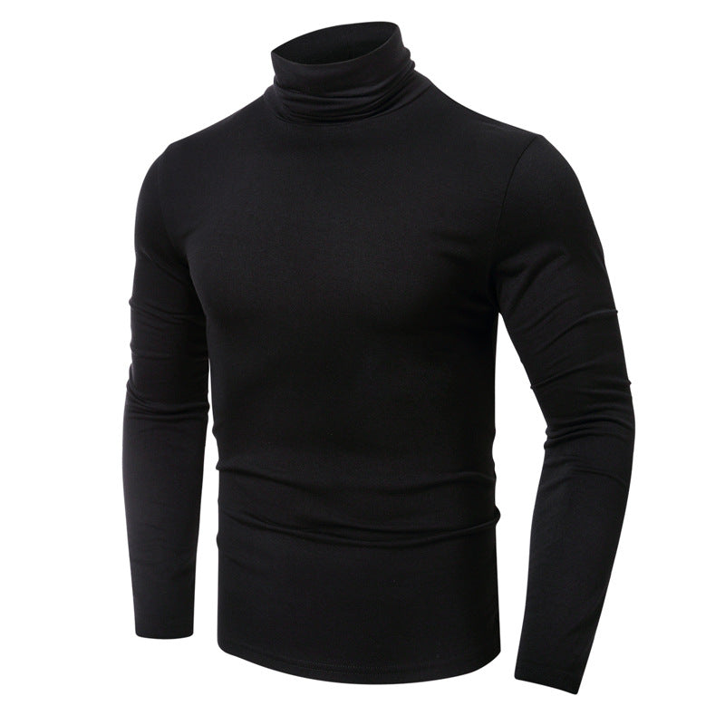 Men's Fall and Winter Turtleneck Basic Long Sleeve T-Shirt 31