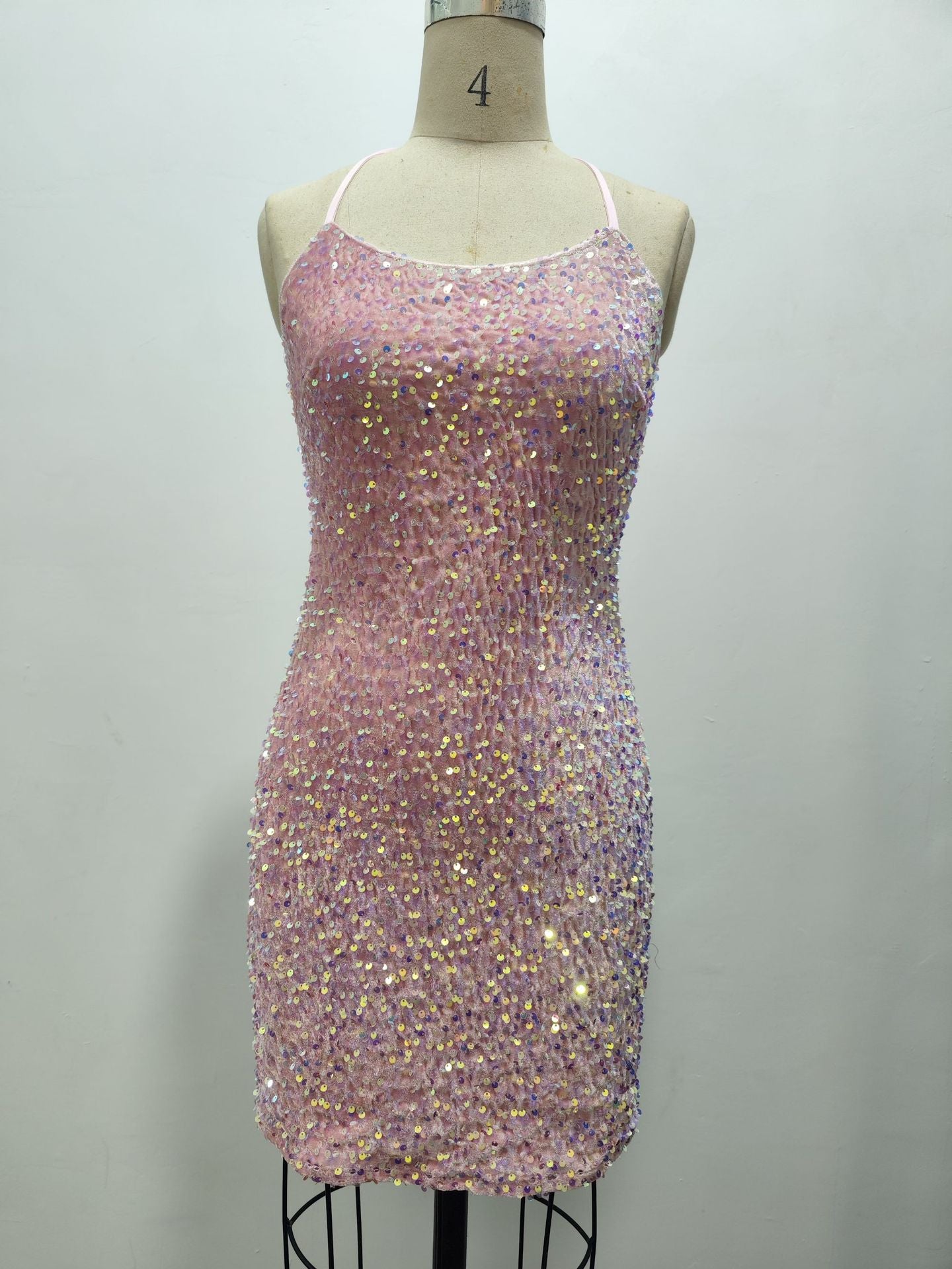 Summer Halter Sequin Sexy Party Dress 5
