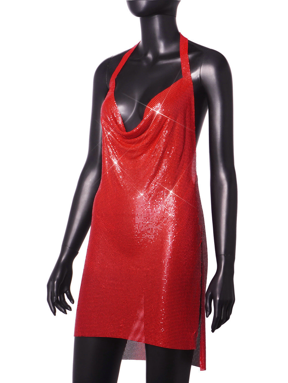 Sexy Metal Sequin Strap Night Club Dress 31