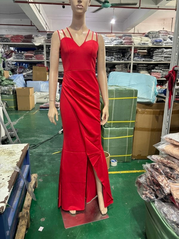 Formal Party Evening Dress Fashion Elegant Long Sexy Straps Slim Mermaid Cocktail Prom Dress 41