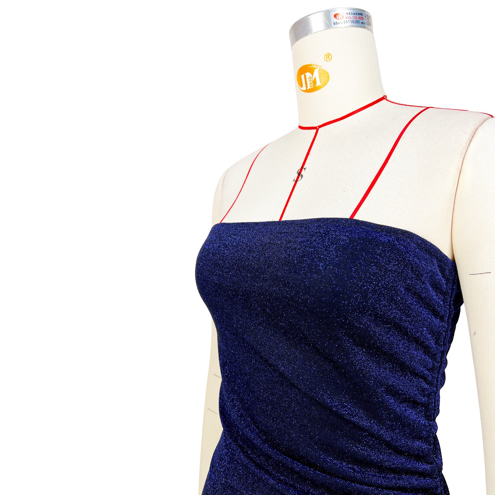 Women's Sexy Solid Color Strapless Party Dress 16