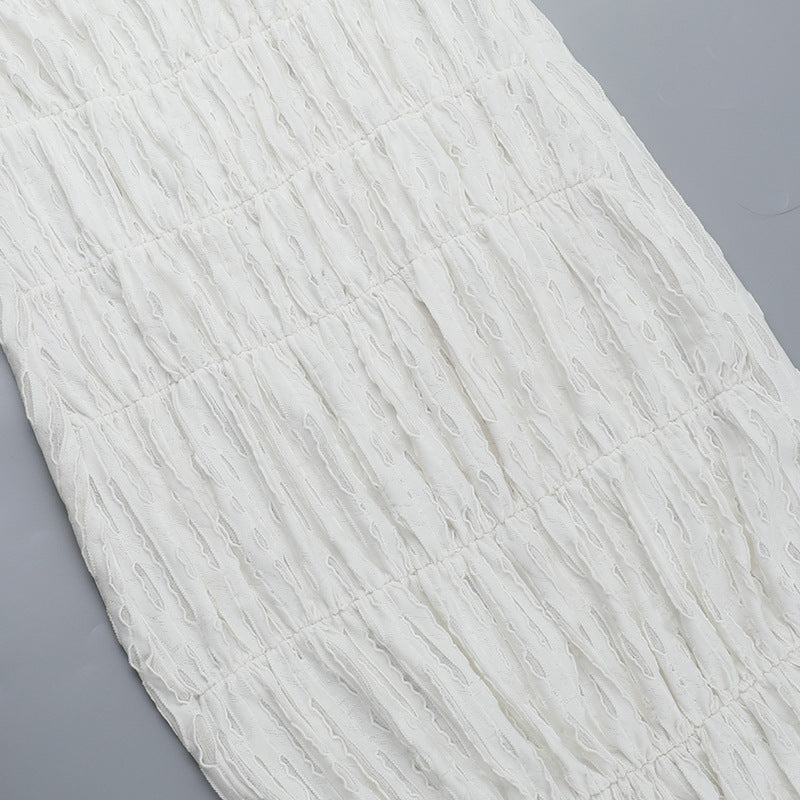 Spring Texture off shoulder slim Long Dress 12