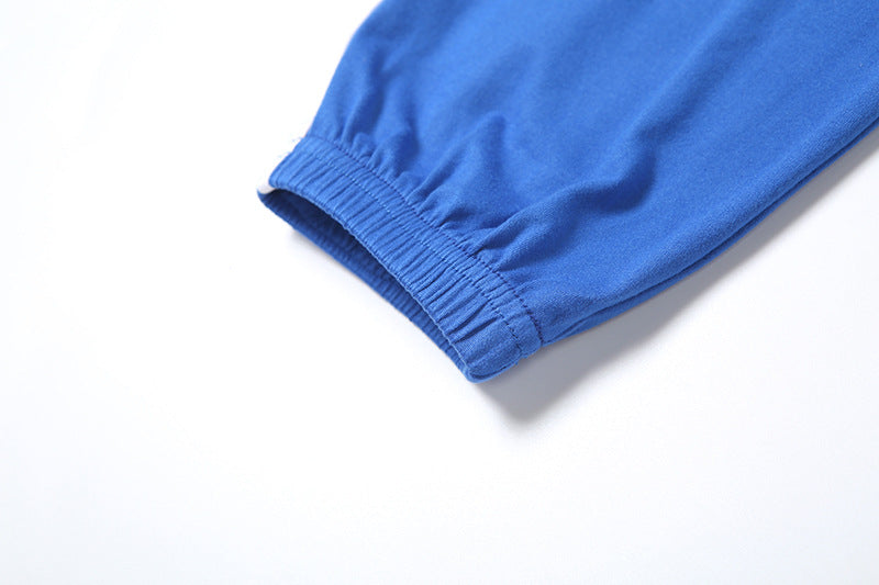 Women Summer Casual Style Long Sleeve Top and Shorts Two-piece Set 11