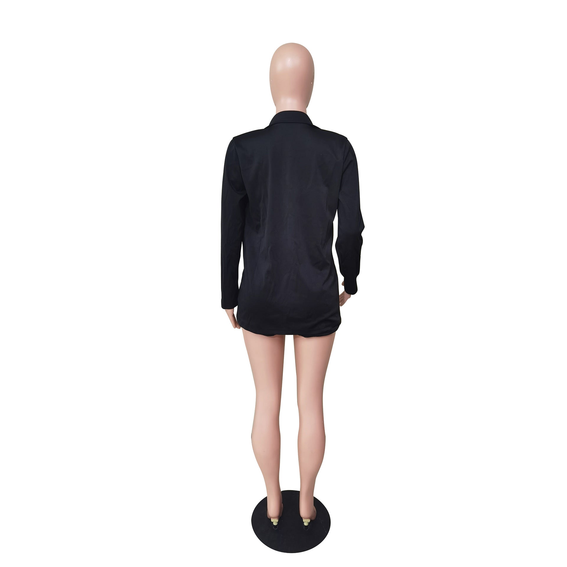 Women Fashion Spring/Summer Blazer+ ShortsTwo-Piece Set 9