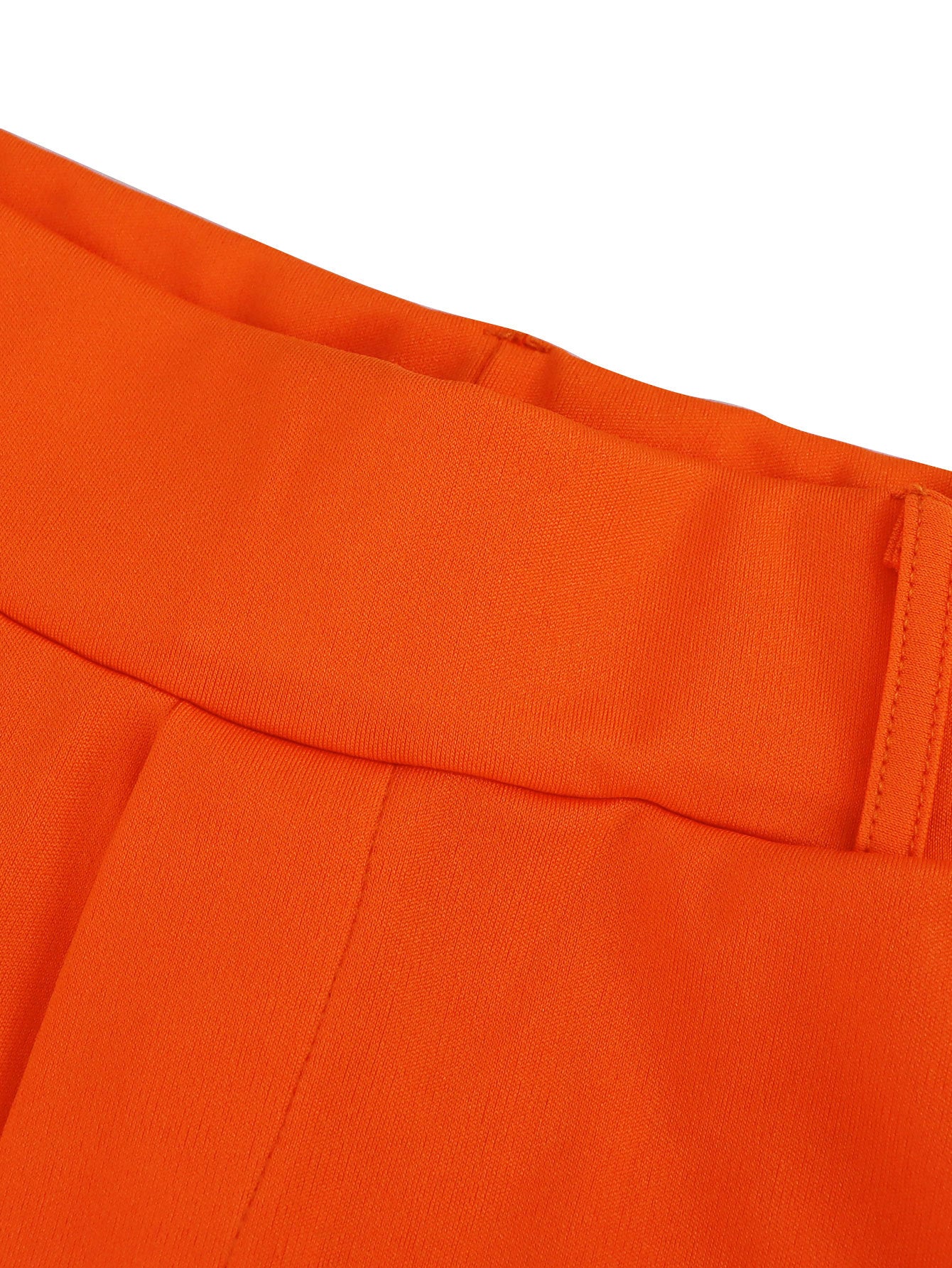 Ruffle Sleeve Tie Knot Shirt High Waist Pants Casual Two Piece Set 11