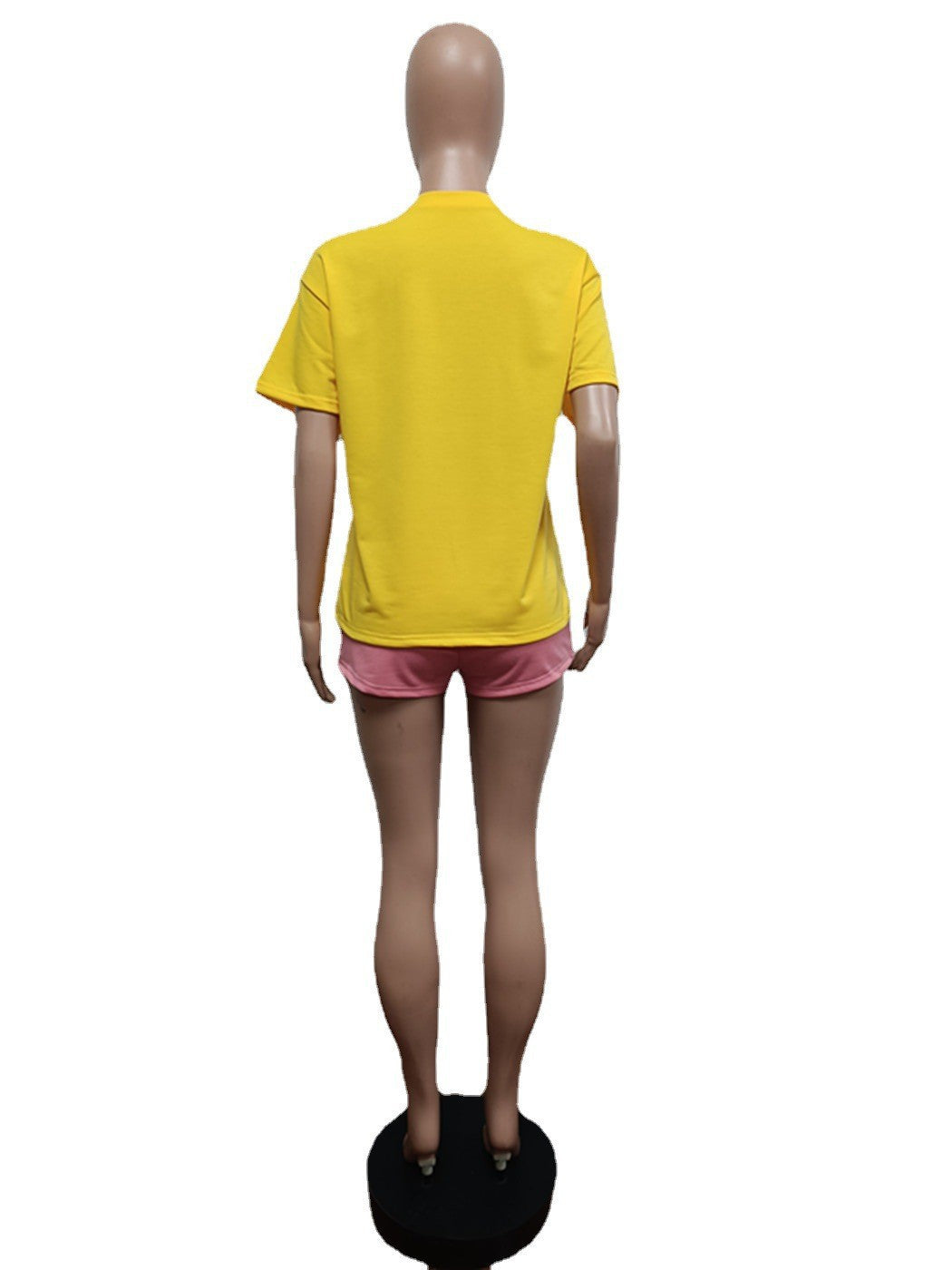 Summer Style Casual Printed Sports Two Piece Shorts Set 25